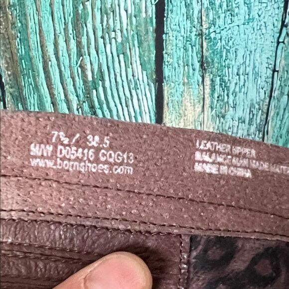 Born Lizzie Tall Brown Leather Studded Riding Boot - Picture 15 of 15